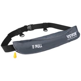 Manual Inflatable Belt Pack for Adults PFD Gray CO2 Cylinder Not Included