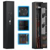 Home Rifle and Pistols Gun Safe with LED Light and Alarm System,Digital Keypad Lock,Quick Access 1-3 Rifle,Long Gun Cabinet with Removable Shelf