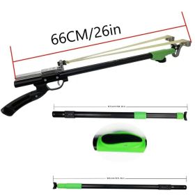 "High-Power Metal Slingshot – Black Ergonomic Handle, Precision Trigger for Hunting, Jungle Expeditions & Outdoor Survival Gear"