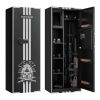 4 Gun Safe, Long Gun Cabinet for Rifles and Pistols, Quick Access Rifle Safe with 3 Ammo Slots and 2 Adjustable Racks