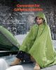 Camping Blanket 79" x 59" Wearable Warm Stadium Blanket Outdoor Army Green
