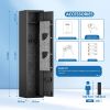 Home Rifle and Pistols Gun Safe with LED Light and Alarm System,Biometric Fingerprint Rifle Safe,Quick Access 4-5 Rifle