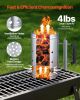 Charcoal Chimney Starter, 4 lbs Large Capacity Coal Fireplace, Heavy Duty BBQ Steel Chimney Starter for Charcoal Grill and Barbecues