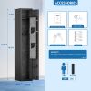 Home Rifle and Pistols Gun Safe with LED Light & Alarm System,Biometric Fingerprint Rifle Safe,Quick Access 1-3 Rifle and 2 Pistol