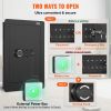 VEVOR 25.59" High Concealed Wall Safe, Keypad Access 3-Level Security Safe, Includes 3 Adjustable Shelves & 6 Hooks, Made of Durable Q235 Steel