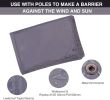 Waterproof Camping Tent Tarp 83x83 4 in 1 Multifunctional Tent Footprint for Camping Hiking and Survival Gear Lightweight and Compact