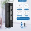 Home Rifle and Pistols Gun Safe with LED Light and Alarm System,Digital Keypad Lock,Quick Access 1-3 Rifle,Long Gun Cabinet with Removable Shelf