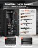 VEVOR 10-12 Gun Safe, Long Gun Cabinet for Rifles and Pistols, Quick Access Fireproof Rifle Safe with 4 Pistol Pockets and 3 Adjustable Racks
