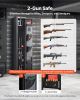 4 Gun Safe, Long Gun Cabinet for Rifles and Pistols, Quick Access Rifle Safe with 3 Ammo Slots and 2 Adjustable Racks