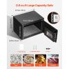 0.6 Cubic Feet Drop Safe, Drop Slot Safe Box with Password and Turn Knob, Heavy Duty Compact Cash Depository Box with a Front Lock Slot for Cash