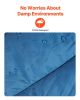 Camping Blanket 75" x 52" Wearable Warm Stadium Blanket Outdoor Printed