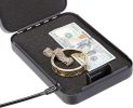 Basics Portable Security Case Lock Box Safe, Small Lock Box with Code, for College Dorm Room, Home, Combination Lock, Large, Black