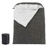 Adult double warm sleeping bag with pillow, lightweight, portable and compact double sleeping bag