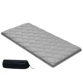 Japanese Tatami Mat, Twin Size Foldable Japanese Tatami Mattress, Futon Mattress with Storage Bag & Fastener, 9-Layer Floor Mat for Sleeping (Default: Default)