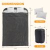 Adult double warm sleeping bag with pillow, lightweight, portable and compact double sleeping bag